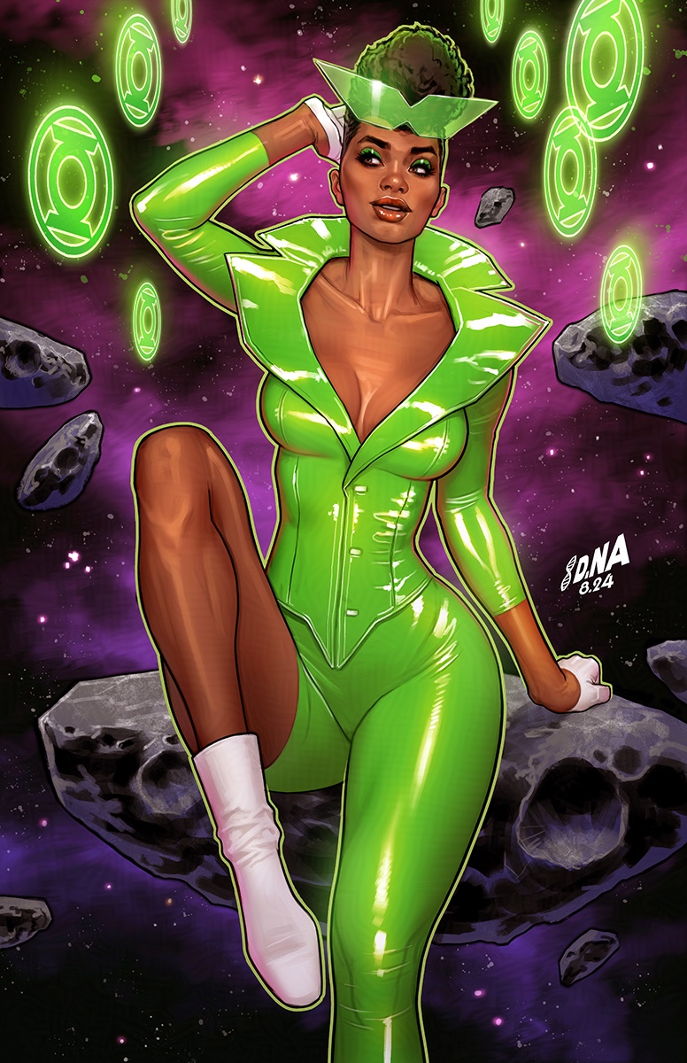 green lantern and sojourner mullein (dc comics) drawn by david_nakayama