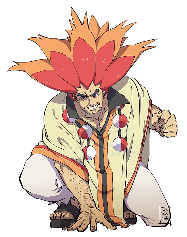 alder (pokemon and 1 more) drawn by sanwari_(aruji_yume)