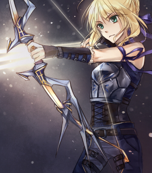 artoria pendragon and saber (fate and 1 more) drawn by rynn_(seibu)