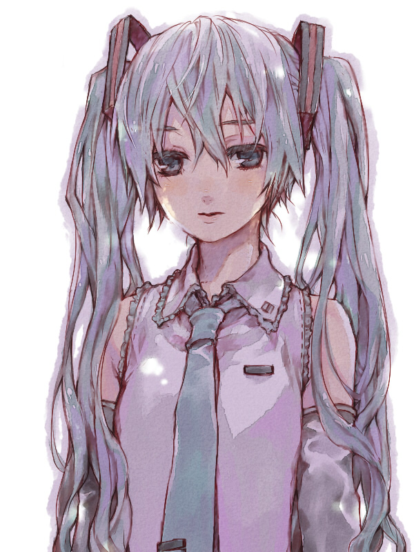 hatsune miku (vocaloid and 1 more) drawn by ameiro