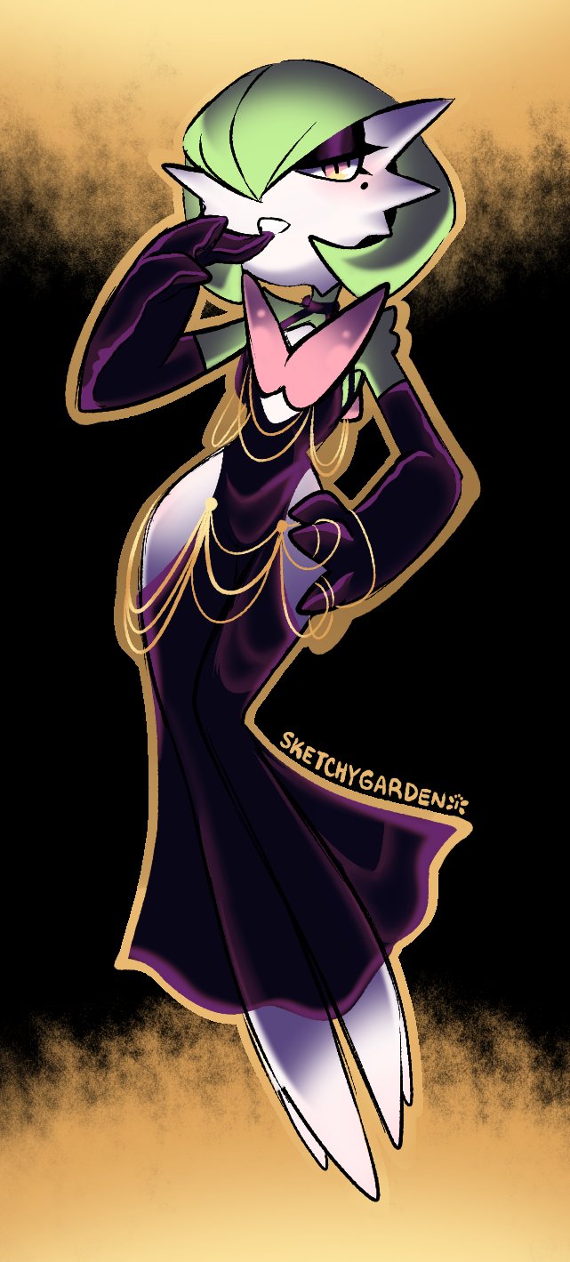 gardevoir and fleur (original and 1 more) drawn by sketchygarden