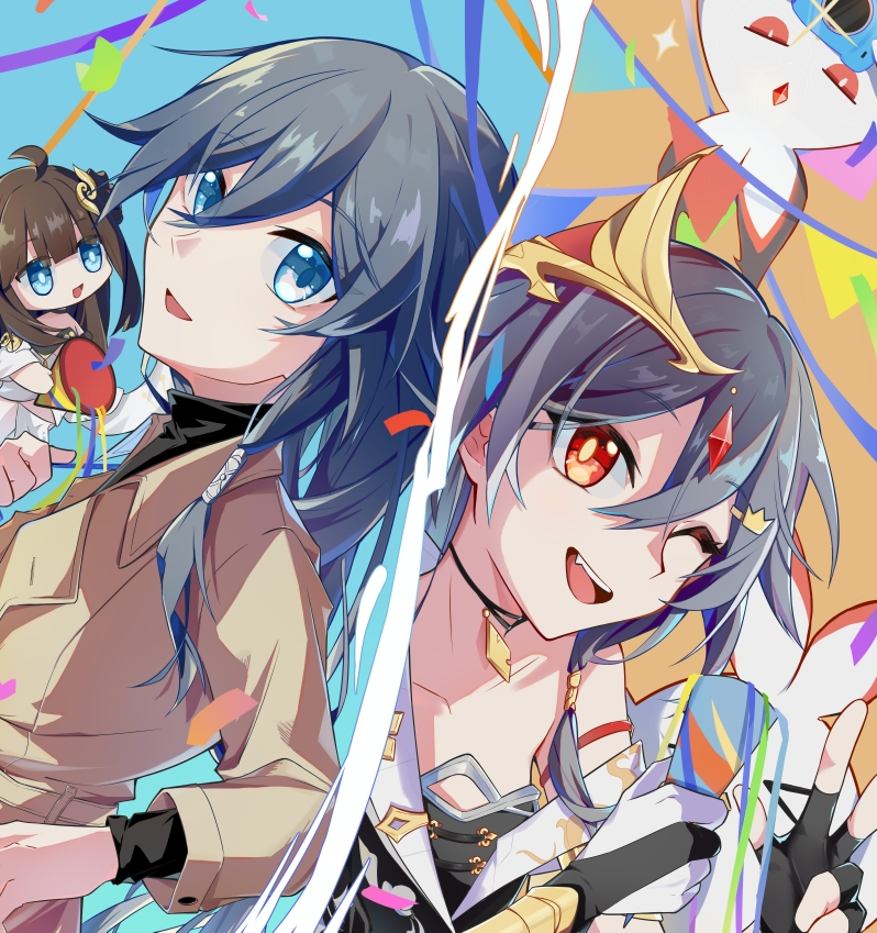 fu hua, herrscher of sentience, and book of fuxi (honkai and 1 more) drawn by yinyu799