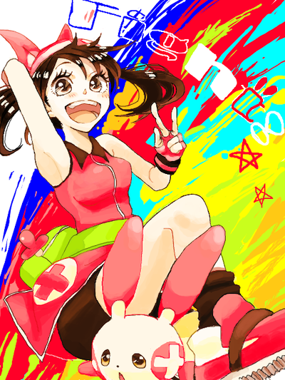 may and plusle (pokemon and 1 more) drawn by haru_urara_(remember)