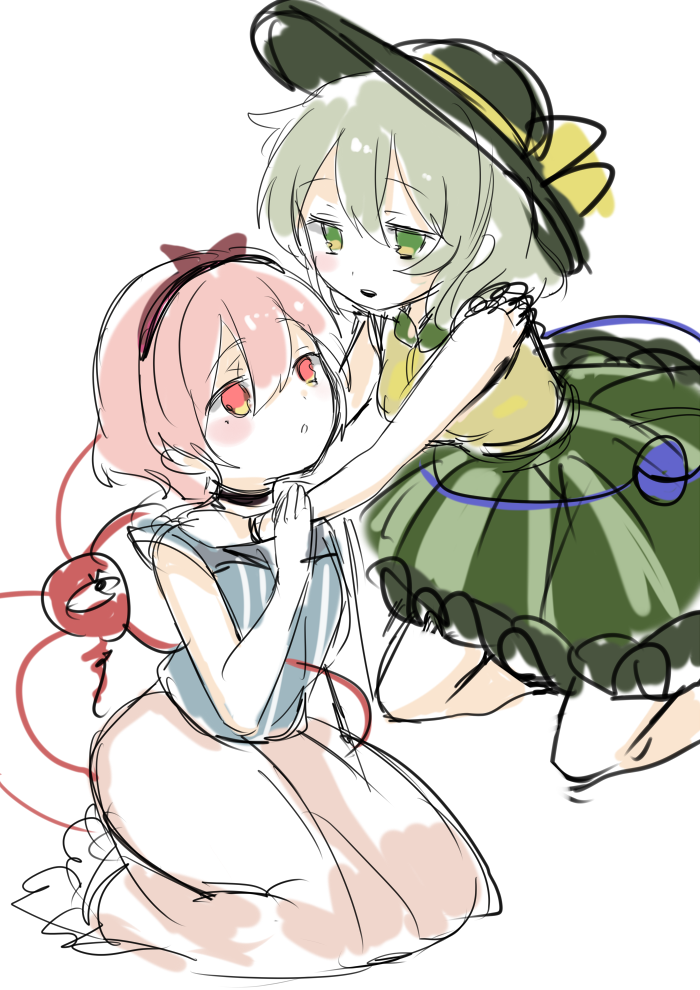 komeiji koishi and komeiji satori (touhou) drawn by paragasu_(parags112)