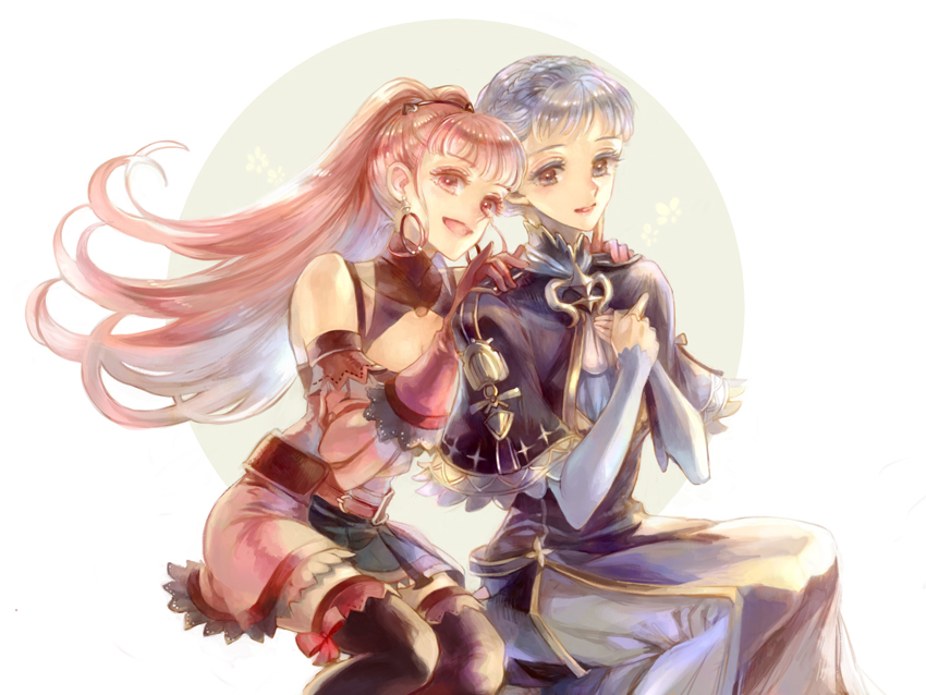 hilda valentine goneril and marianne von edmund (fire emblem and 1 more) drawn by kuzumosu