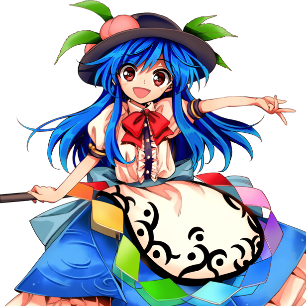 hinanawi tenshi (touhou and 1 more) drawn by harukawa_moe