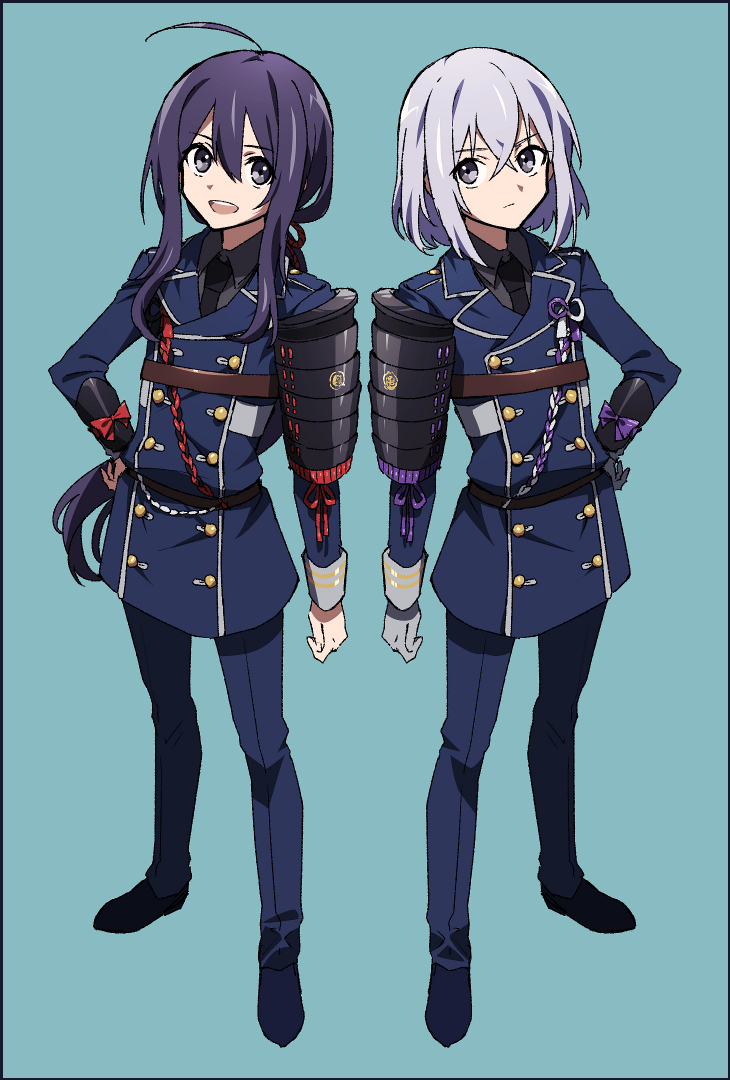 namazuo toushirou and honebami toushirou (touken ranbu) drawn by matsuki_(mikipingpong)