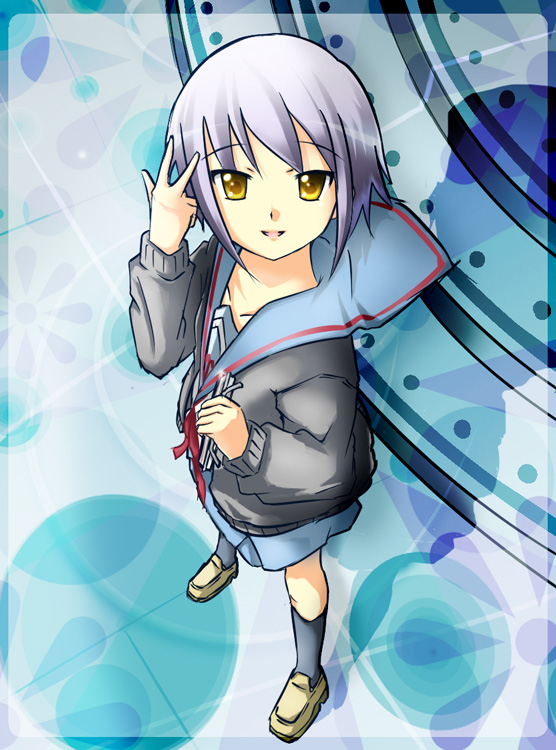 nagato yuki (suzumiya haruhi no yuuutsu) drawn by yoruie_satsuki