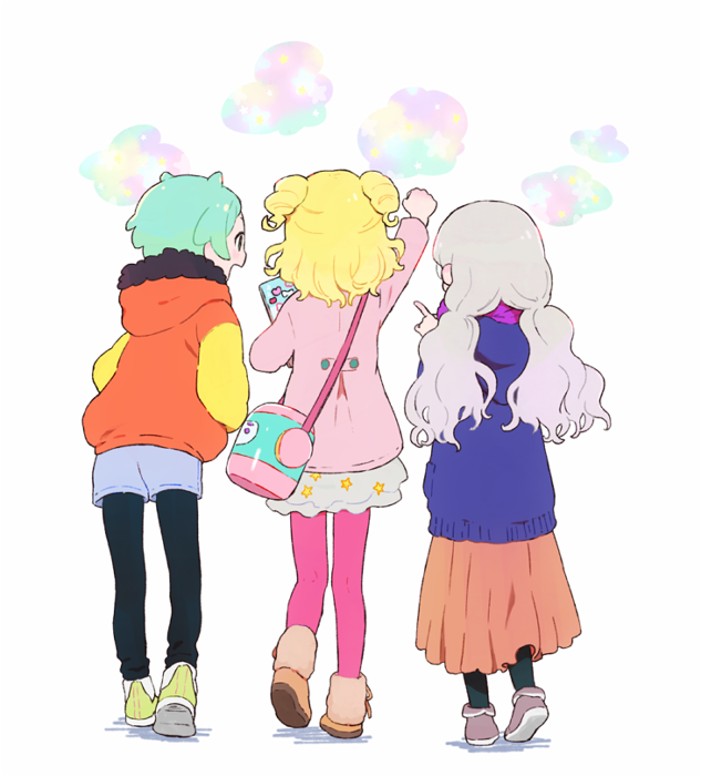 yumekawa yui, nijiiro nino, koda michiru, and takki (pretty series and 2 more) drawn by machico_maki
