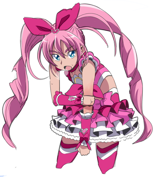 houjou hibiki and cure melody (precure and 1 more) drawn by haiteku