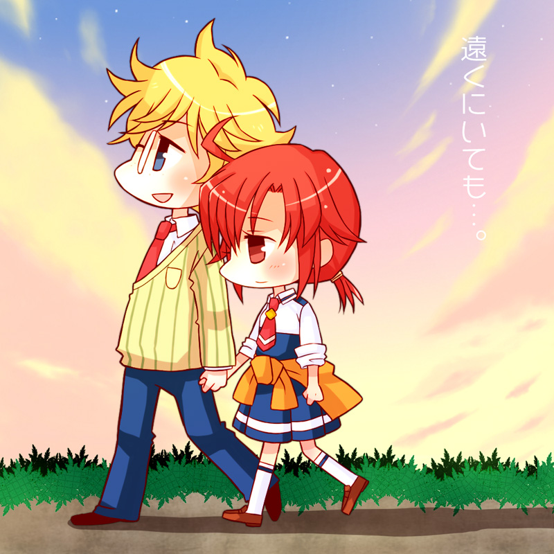 hino akane and brian taylor (precure and 1 more) drawn by hiyopuko