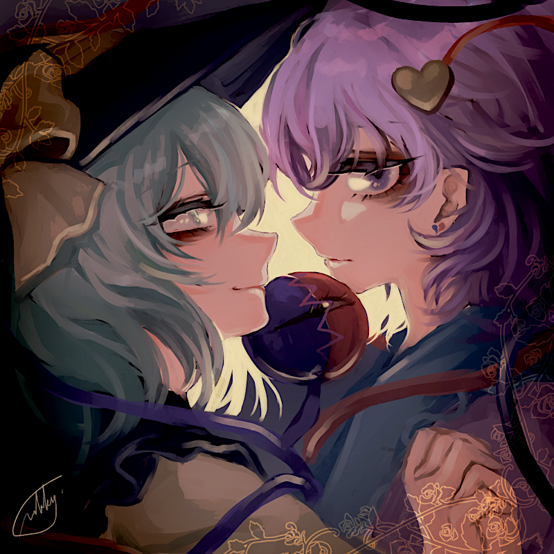 komeiji koishi and komeiji satori (touhou) drawn by mokokiyo_(asaddr)
