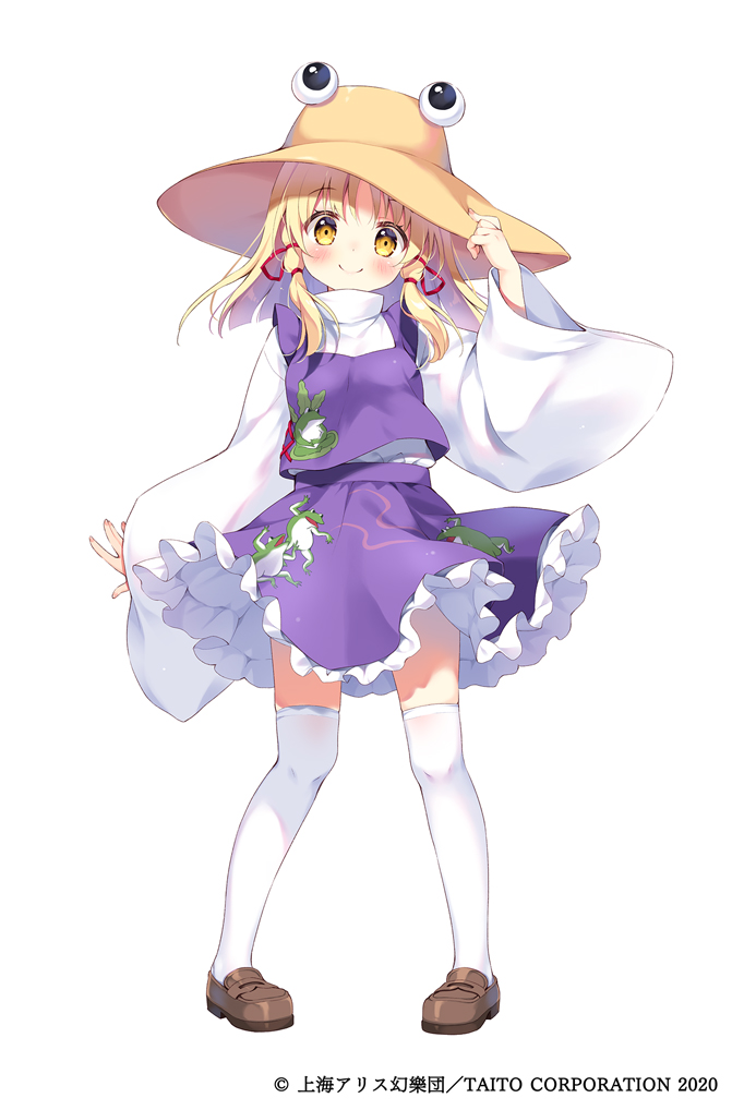 moriya suwako and pyonta (touhou and 1 more) drawn by pan_(mimi)