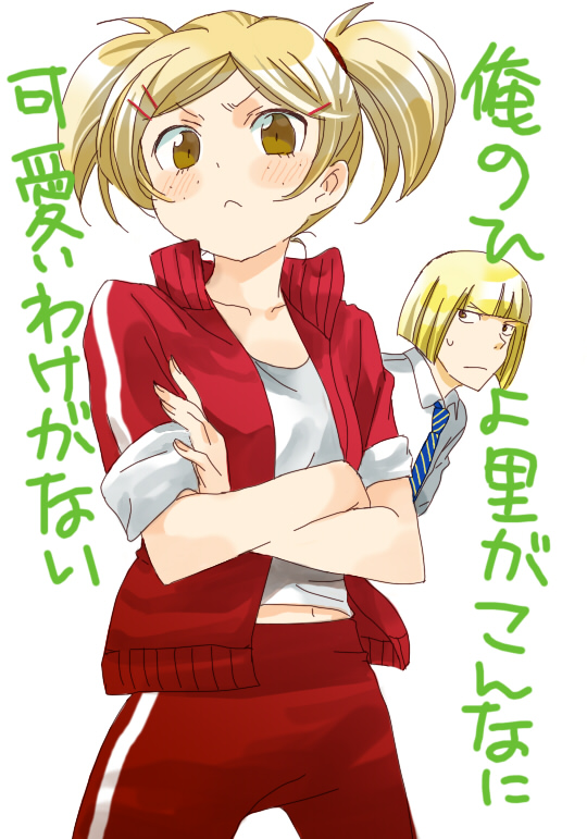 hirako shinji and sarugaki hiyori (bleach and 1 more) drawn by takatou_sachi
