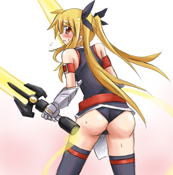 fate testarossa and bardiche (lyrical nanoha and 1 more)