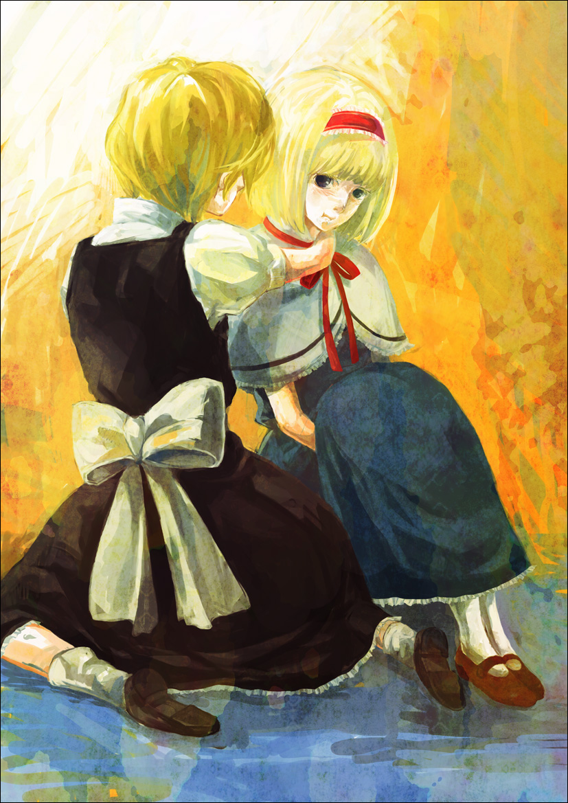 kirisame marisa and alice margatroid (touhou) drawn by shizuki_(megane2339)