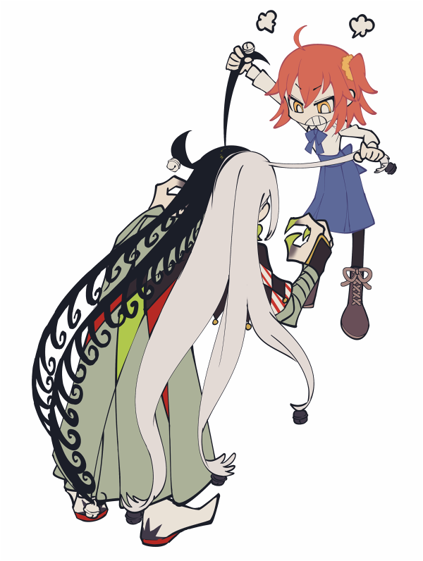 fujimaru ritsuka and ashiya douman (fate and 1 more) drawn by angellyuna