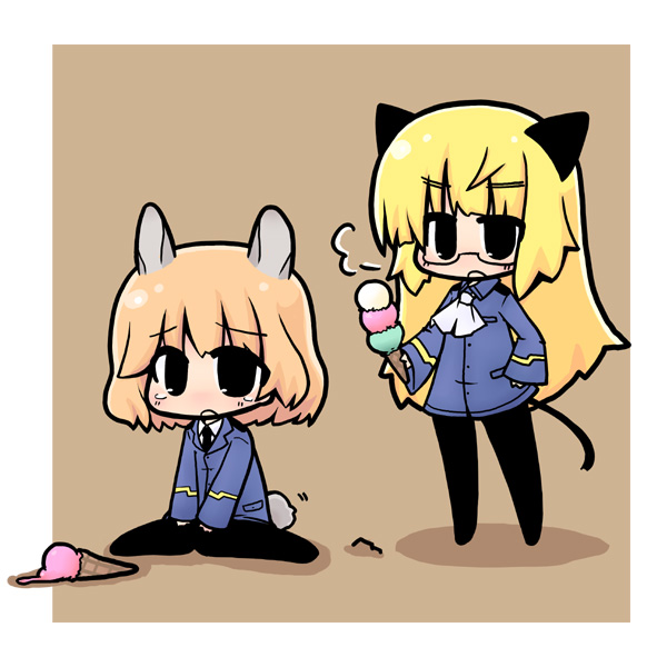 perrine h. clostermann and amelie planchard (world witches series and 2 more) drawn by luu