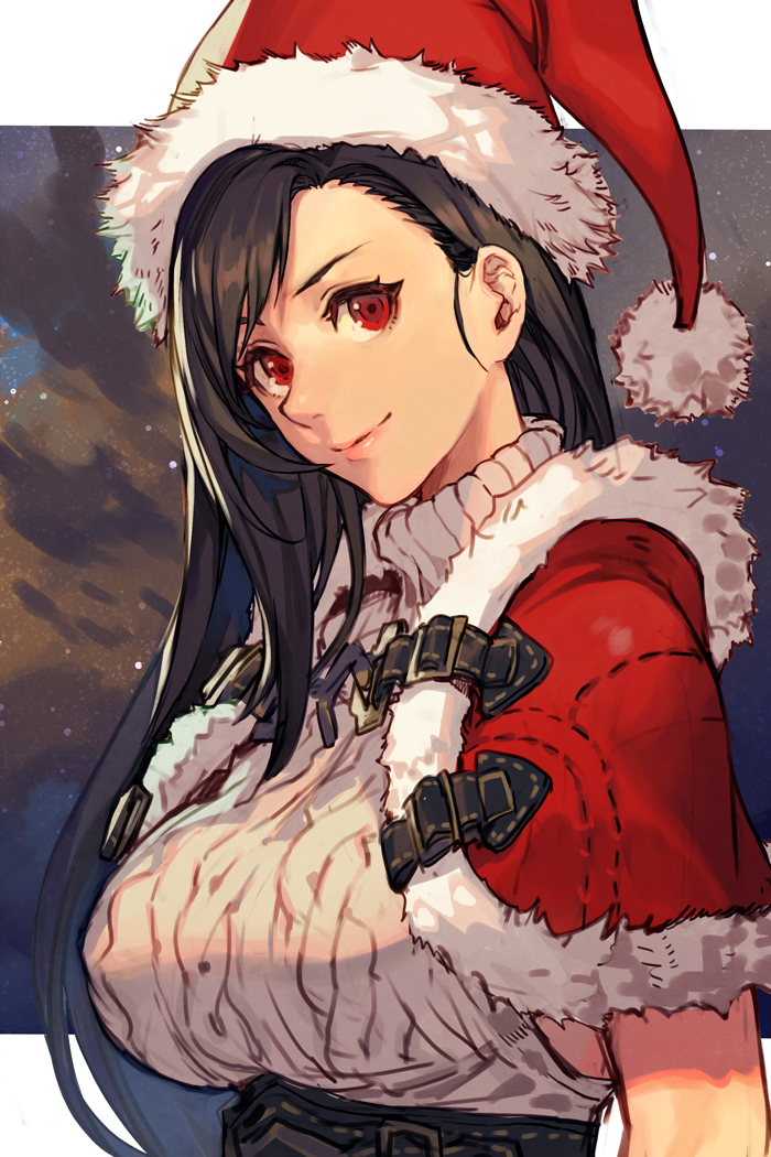 tifa lockhart (final fantasy and 2 more) drawn by hungry_clicker