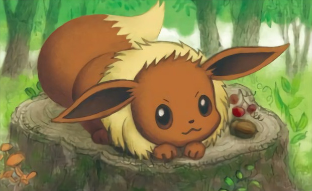 eevee (pokemon and 1 more) drawn by kusube_aya