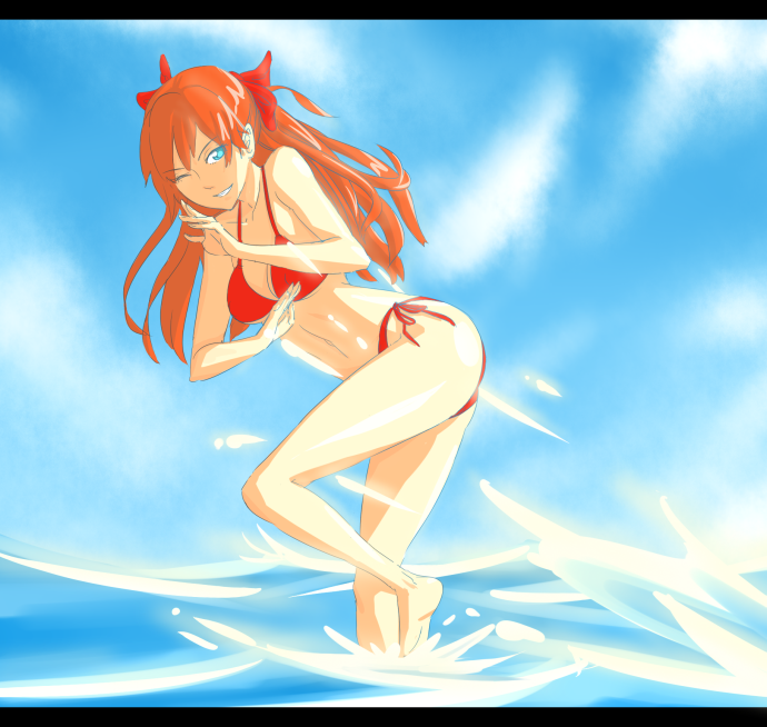 souryuu asuka langley (neon genesis evangelion) drawn by hachimitsuboi