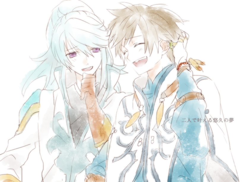 sorey and mikleo (tales of and 1 more) drawn by hinotta