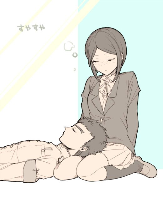 ikusaba mukuro and ishimaru kiyotaka (danganronpa and 1 more) drawn by smkdss