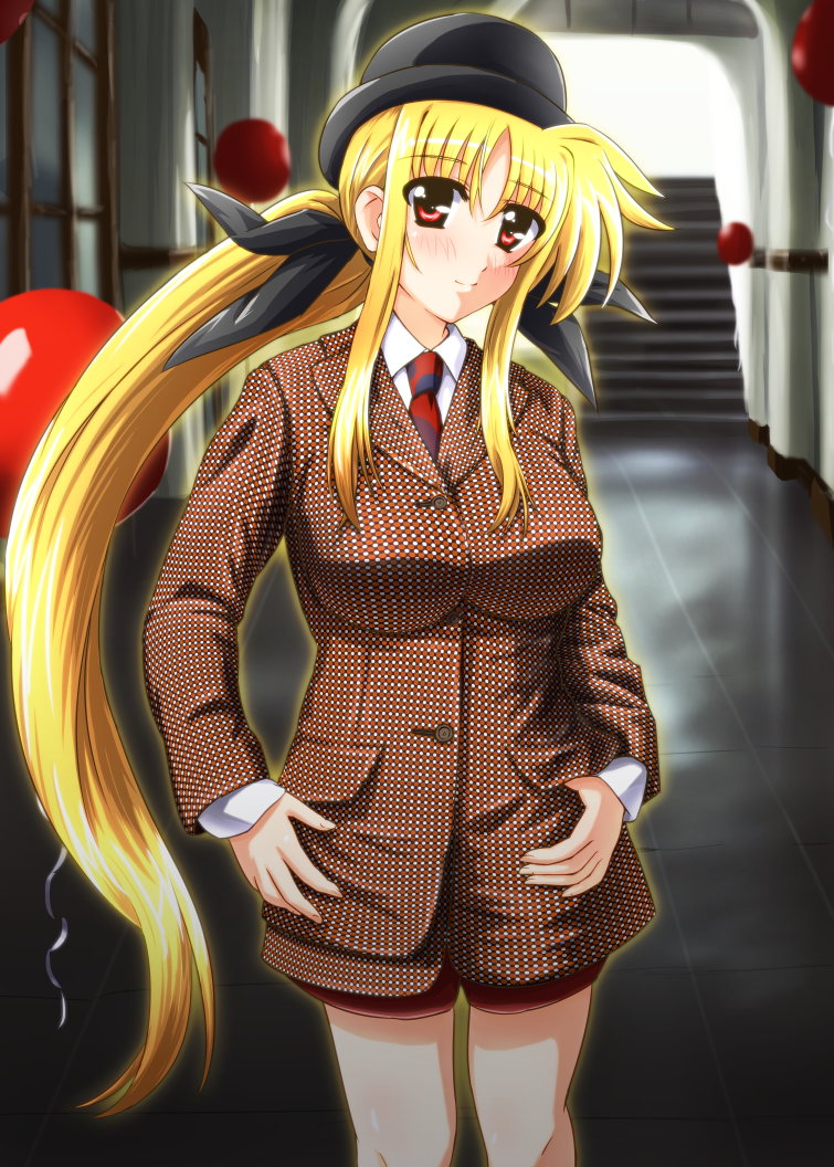 fate testarossa and mizuki nana (lyrical nanoha and 1 more) drawn by diesel-turbo