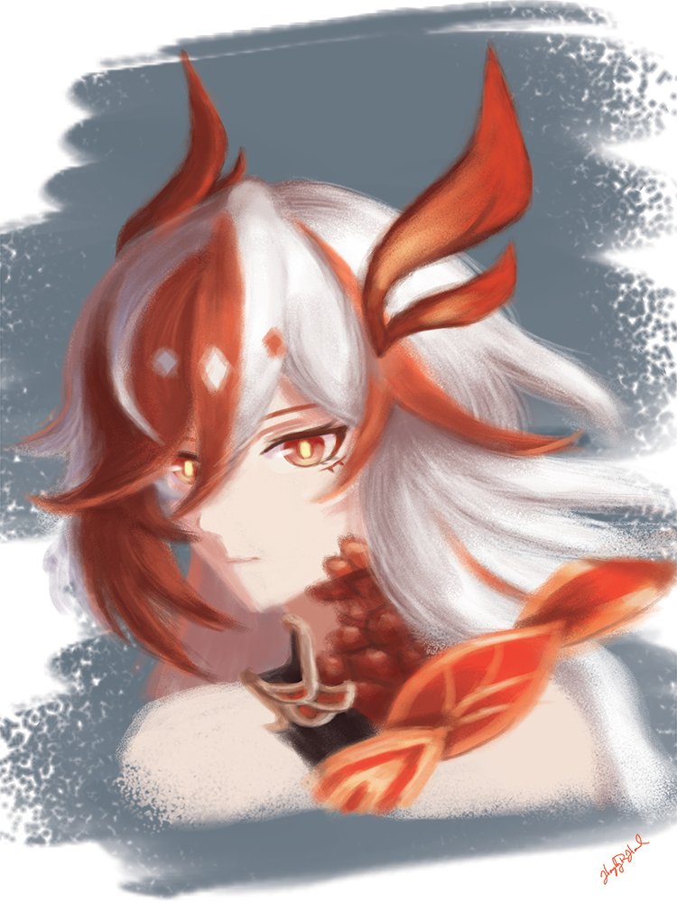 fu hua (honkai and 1 more) drawn by hayleybekah
