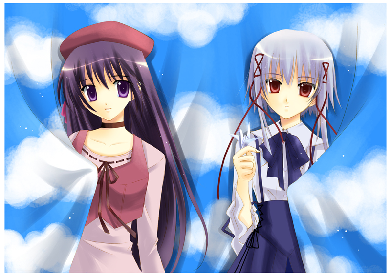 shihou matsuri and morimiya aono (sola) drawn by mineko