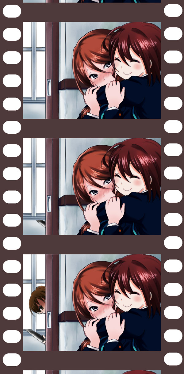 hirasawa yui, hirasawa ui, and tachibana himeko (k-on!) drawn by sakayama_shinta