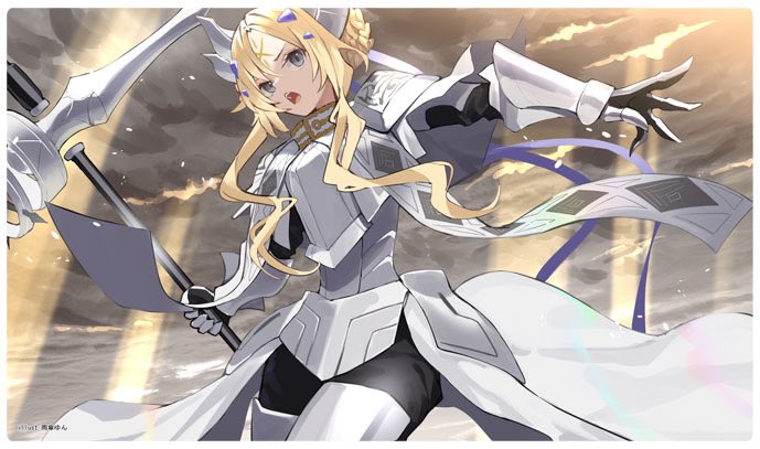ecclesia and dogmatika ecclesia the virtuous (yu-gi-oh!) drawn by amagasa_yun
