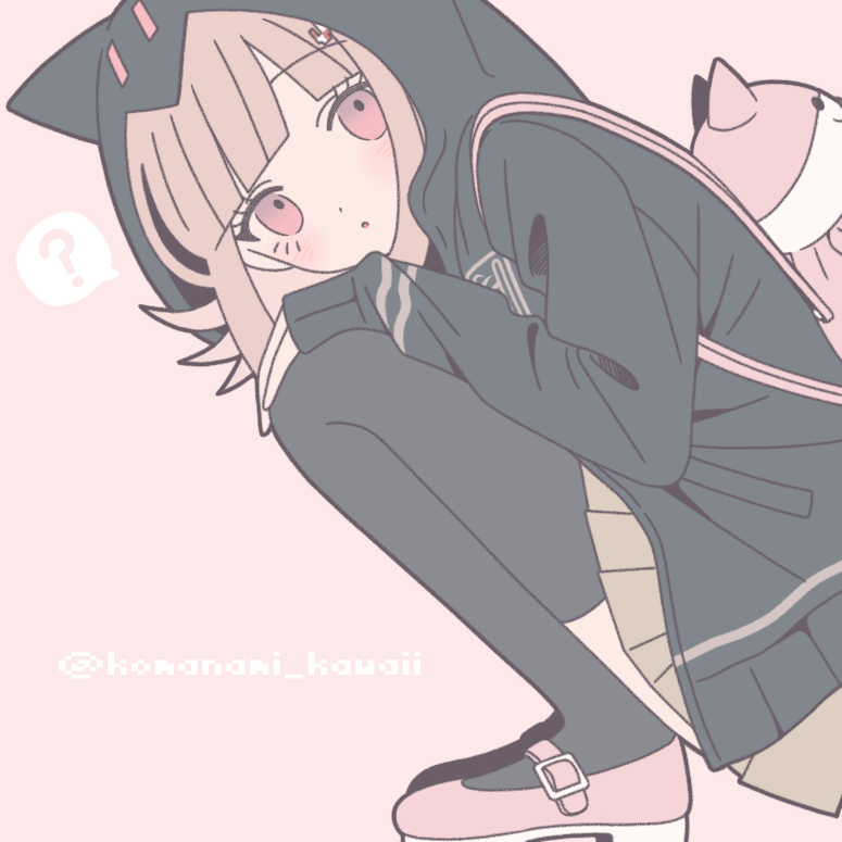 nanami chiaki (danganronpa and 1 more) drawn by komanami_kawaii