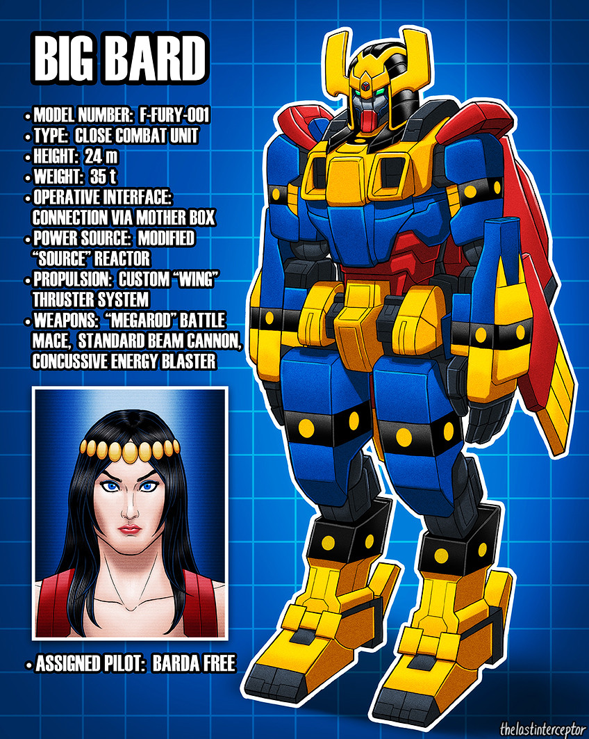 big barda (gundam and 2 more) drawn by turbomiracle