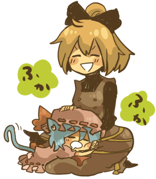 remilia scarlet and kurodani yamame (touhou) drawn by wata_(rakopepa)