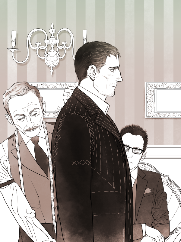 john reese and harold finch (person of interest) drawn by tabomi