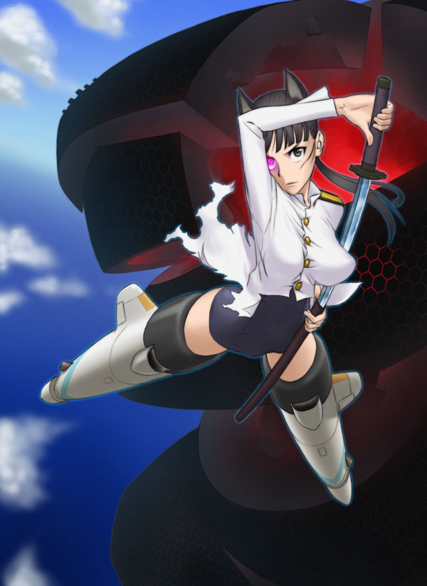 sakamoto mio (world witches series and 1 more) drawn by wata_do_chinkuru