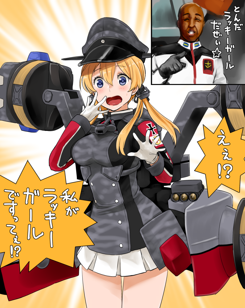 prinz eugen, prinz eugen kai, and ryu jose (kantai collection and 2 more) drawn by watanore