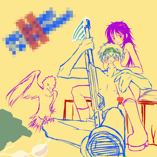 lal mirch and colonello (katekyo hitman reborn!) drawn by 33paradox