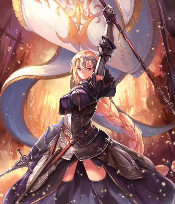 jeanne d'arc (fate and 1 more) drawn by ouka_(ra-raradan)
