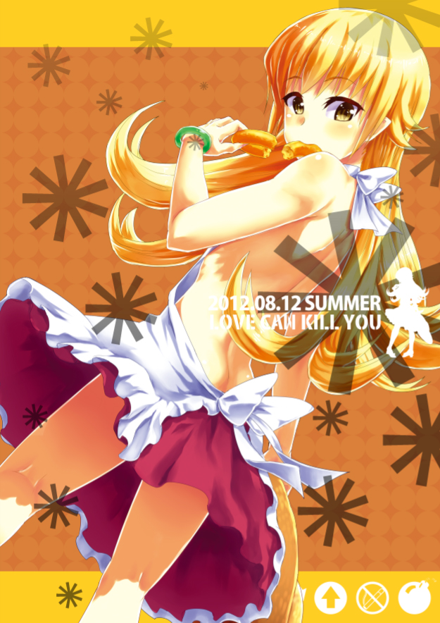 oshino shinobu (monogatari and 1 more) drawn by nathaniel_pennel
