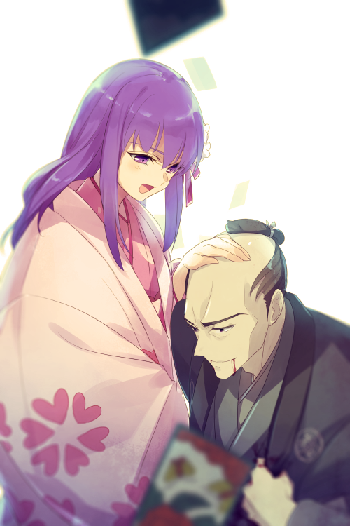 parvati, kasuga no tsubone, and matsudaira nobutsuna (fate and 1 more) drawn by echo_(circa)