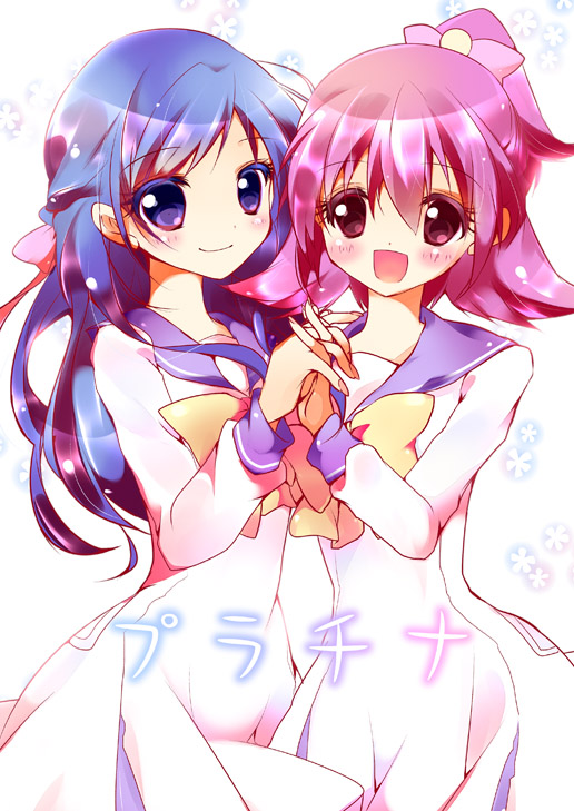 hishikawa rikka and aida mana (precure and 1 more) drawn by koron_(macarongirl27)
