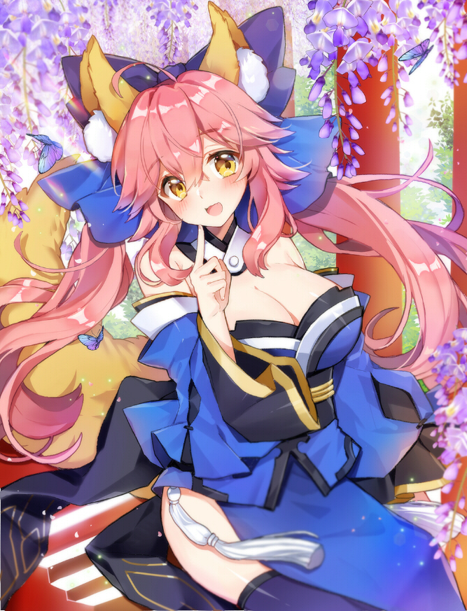 tamamo and tamamo no mae (fate and 2 more) drawn by pingo