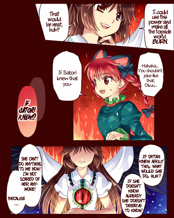 kaenbyou rin and reiuji utsuho (touhou) drawn by mochiya_marosuke