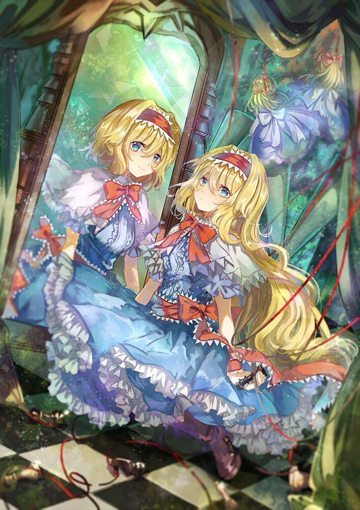 alice margatroid and shanghai doll (touhou and 1 more) drawn by vima