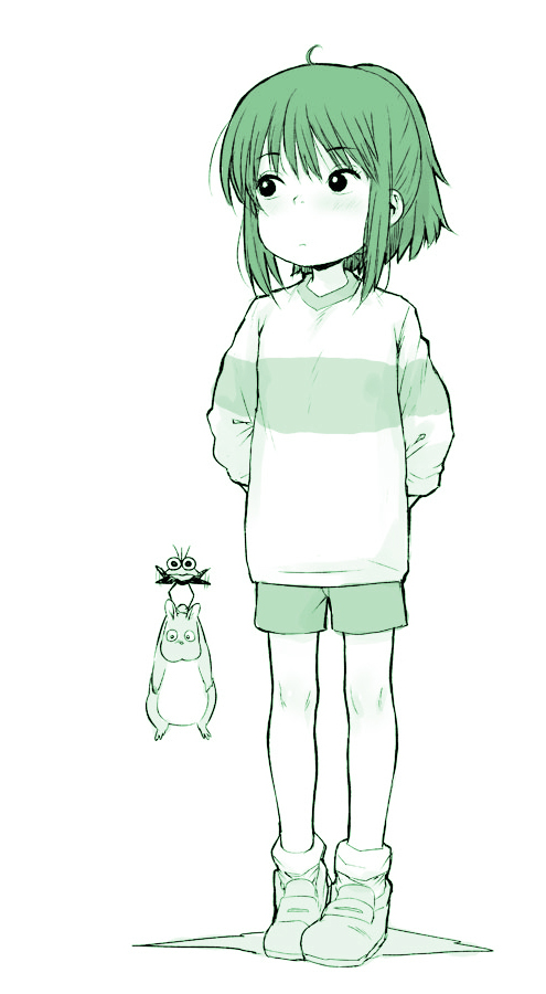 ogino chihiro (sen to chihiro no kamikakushi) drawn by ponsuke_(pon00000)