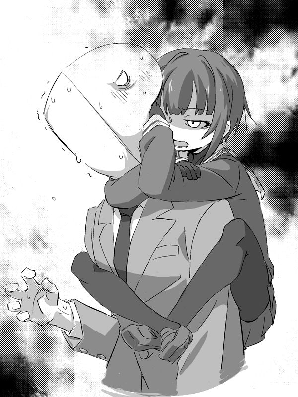 producer, p-head producer, and shirayuki chiyo (idolmaster and 1 more) drawn by nino_(ninouchi_irazu)