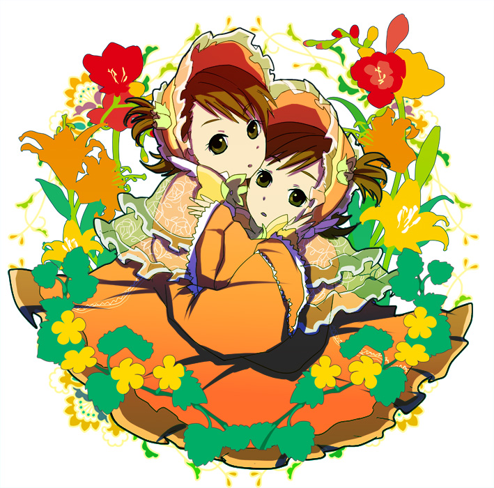 futami mami and futami ami (idolmaster and 1 more) drawn by ebi_(pixiv66713)
