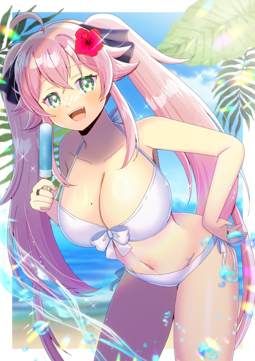 umekage mia (indie virtual youtuber) drawn by kou_hiyoyo